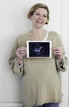 woman with ultrasound